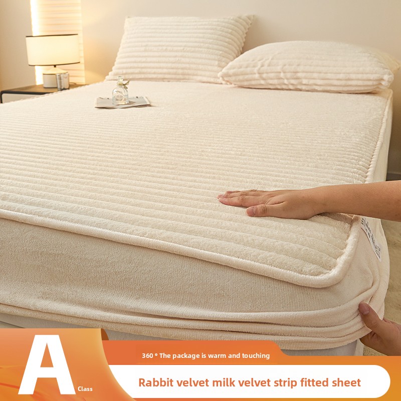 Fitted Bed Sheets Deep Pocket - 모조 토끼털 겨울용 침대 시트 세트
