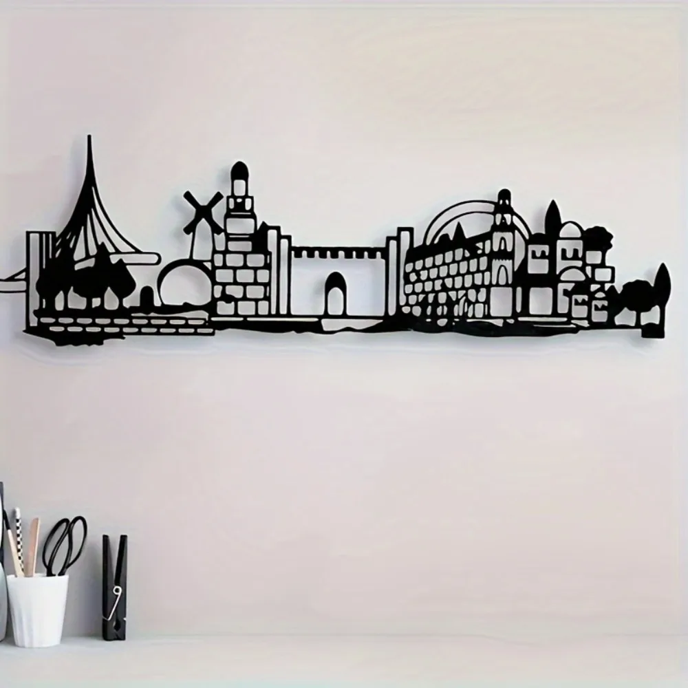 Home Decor - CIFBUY 철제 벽 장식 예루살렘 스카이라인