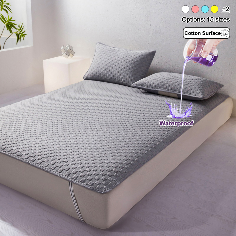 방수 매트리스 패드 커버, 4개의 모서리 탄성 스트랩, - Waterproof Mattress Protector Breathable 리뷰 및 가격