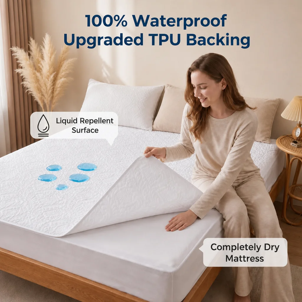 다양한 색상의 4면이 탄력 있는 방수 매트리스 커버 1 - Waterproof Mattress Protector Breathable 리뷰 및 가격